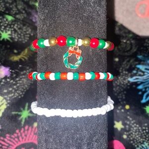 Handmade 3pc Christmas Bracelets
